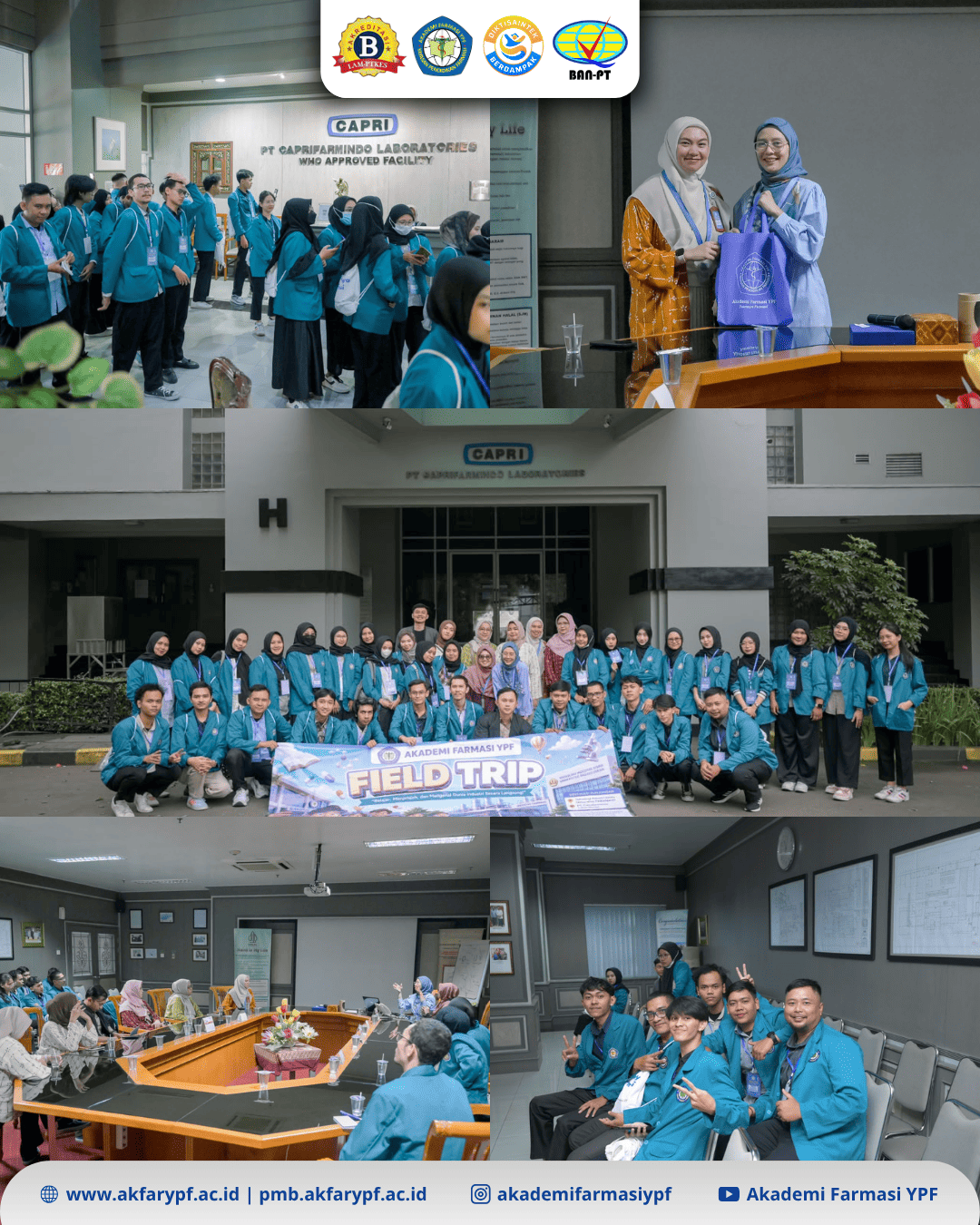Field Trip Akademi Farmasi YPF Goes to PT. Capri Farmindo Laboratories & Teaching Factory Herbal Universitas Padjadjaran