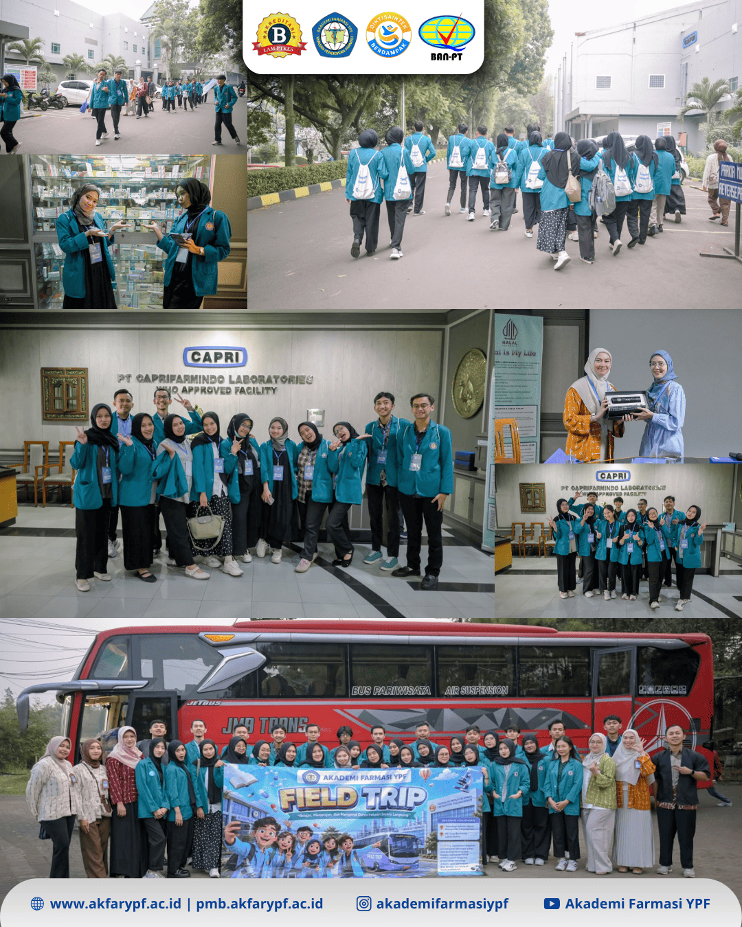 Field Trip Akademi Farmasi YPF Goes to PT. Capri Farmindo Laboratories & Teaching Factory Herbal Universitas Padjadjaran