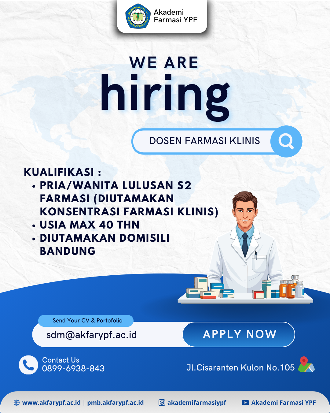 Kesempatan Berkarier sebagai Dosen Farmasi Klinis