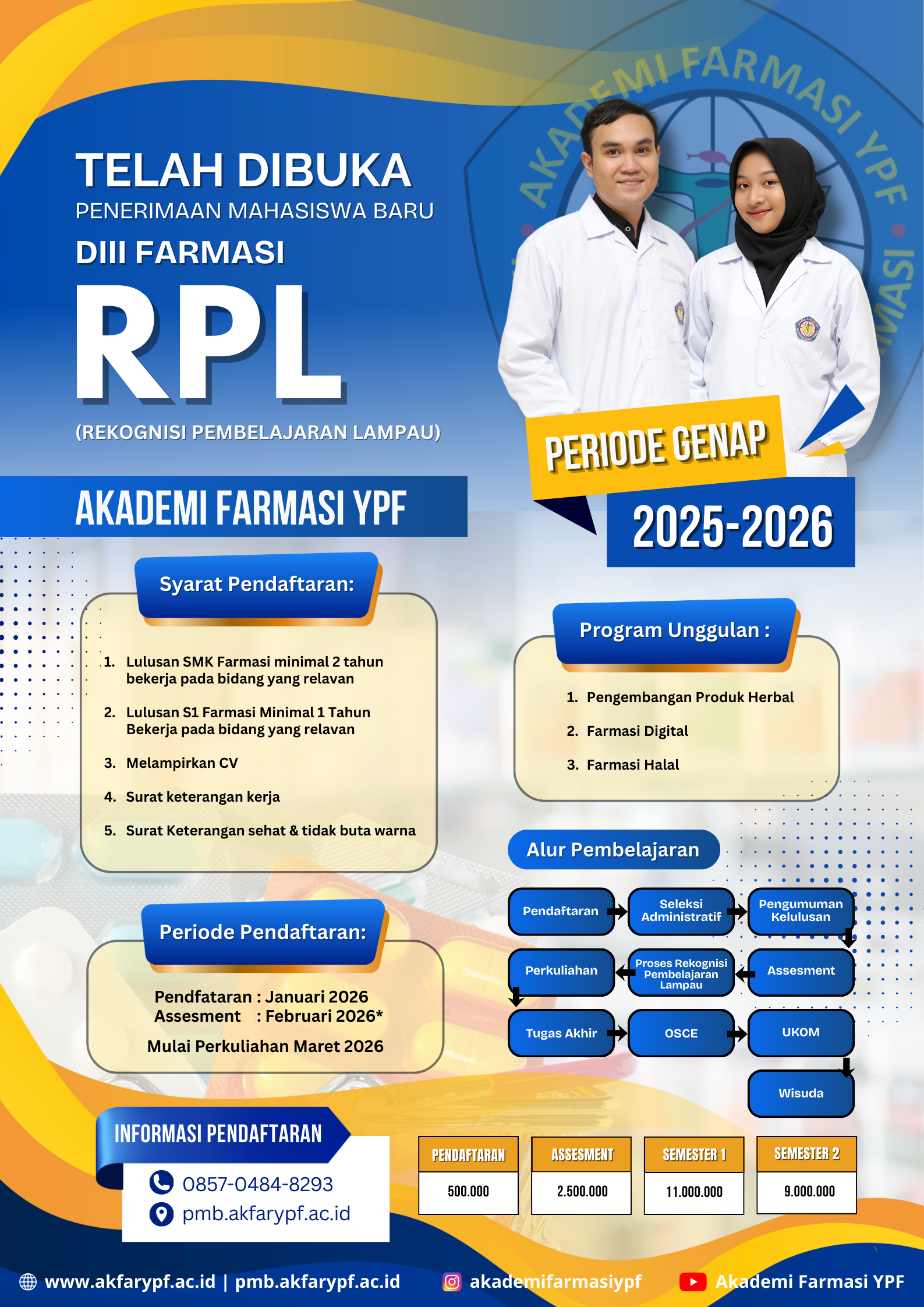 Penerimaan Mahasiswa Baru (PMB) Program RPL (Rekognisi Pembelajaran Lampau)