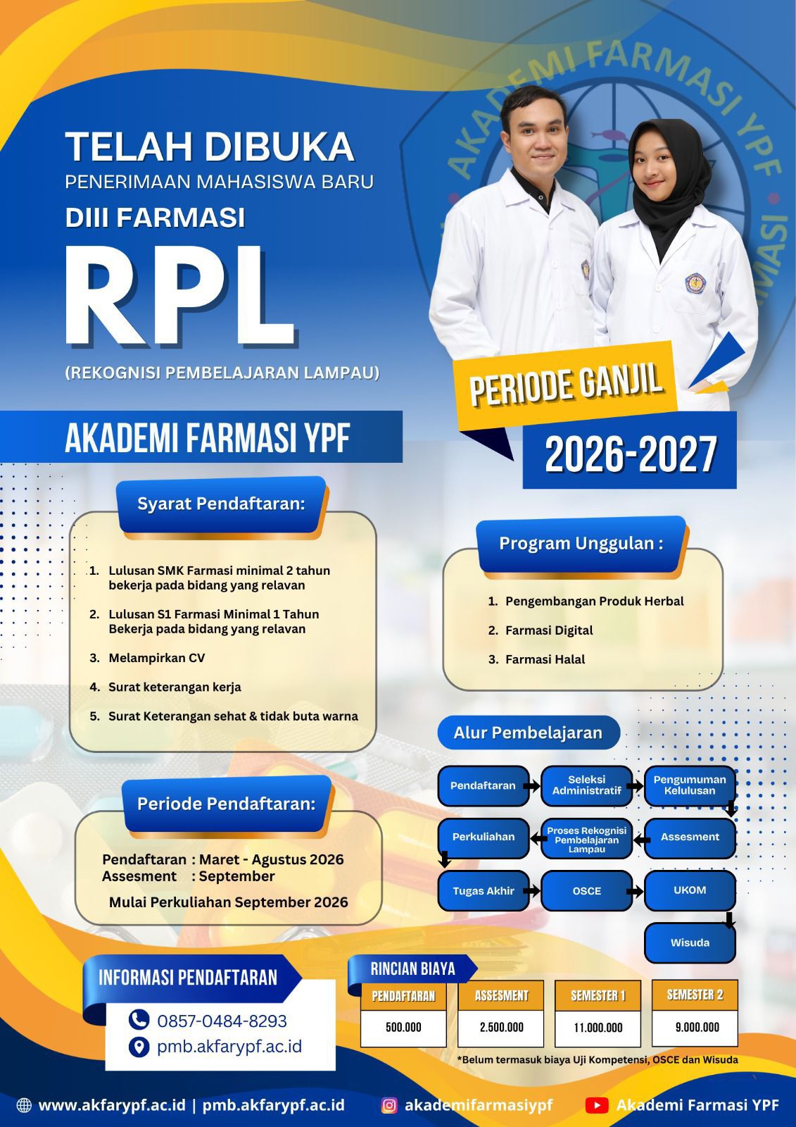Kuliah Lebih Cepat di Akademi Farmasi YPF dengan Jalur RPL!